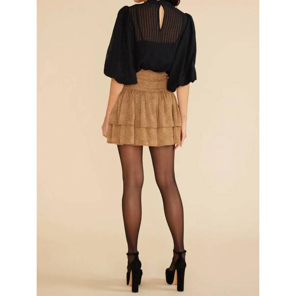 NEW MINKPINK luca mini skirt in leopard - Picture 2 of 3